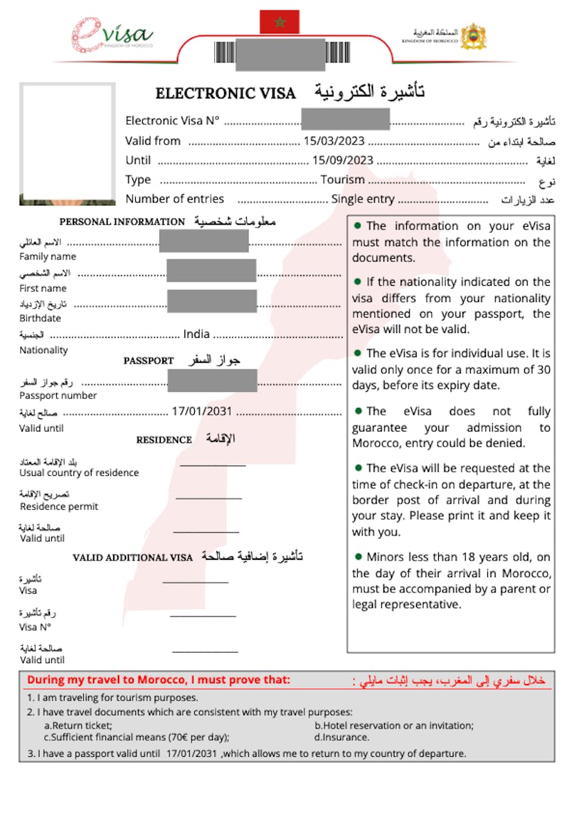 Morocco Visa for Indians Easy eVisa Application Process