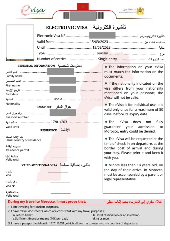 Morocco Visa for Indians Easy eVisa Application Process