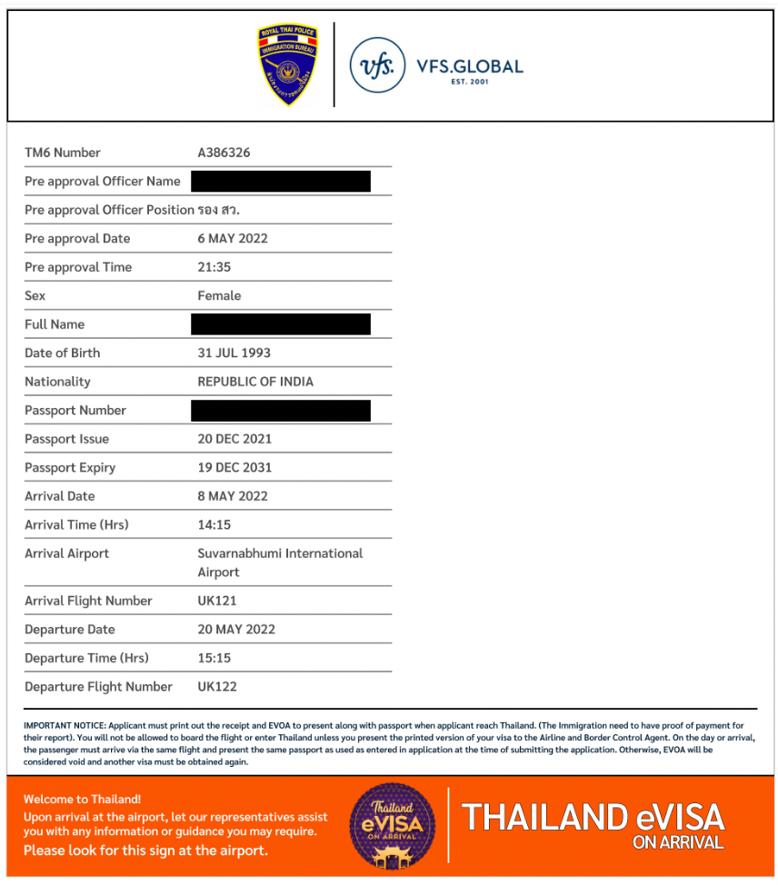 Thailand EVisa On Arrival For Indians: Apply For VOA Online