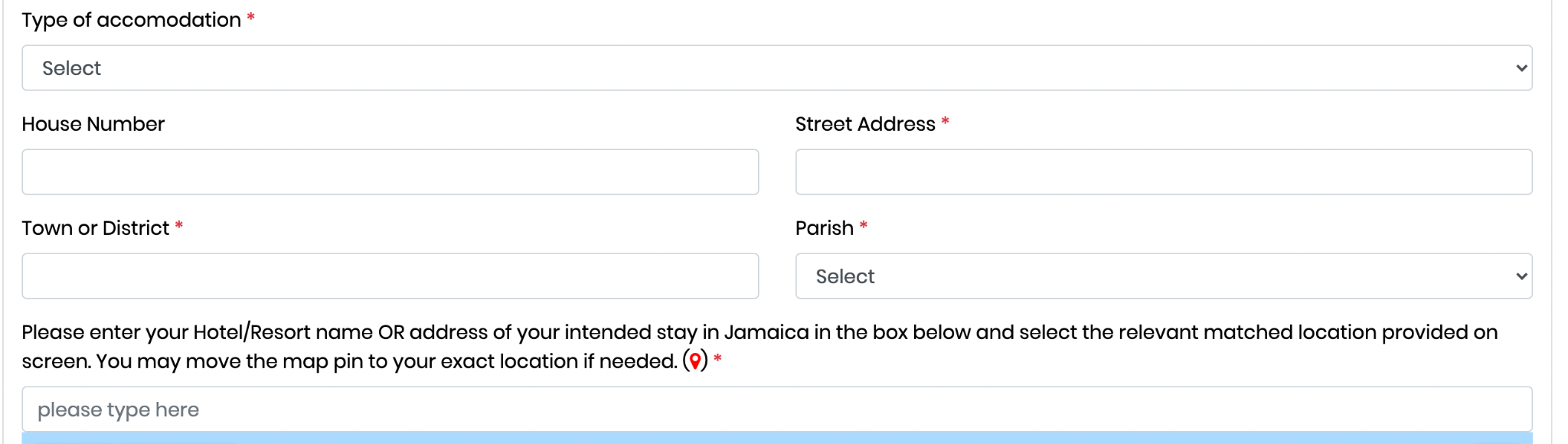travel to jamaica authorization form