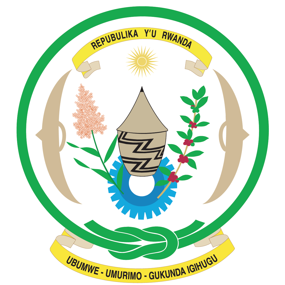 Rwanda coat of arms 