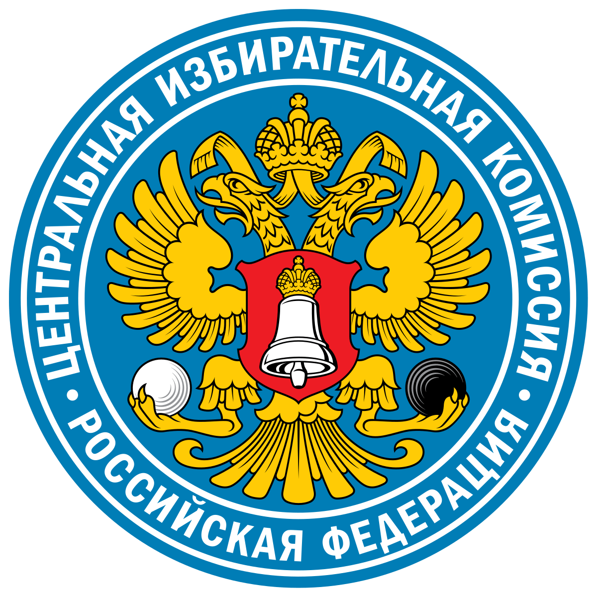 Emblem of the CEC of Russia logo.