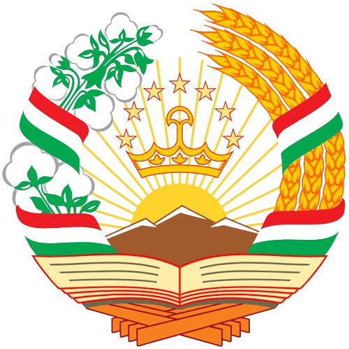 Tajikistan National emblem logo.