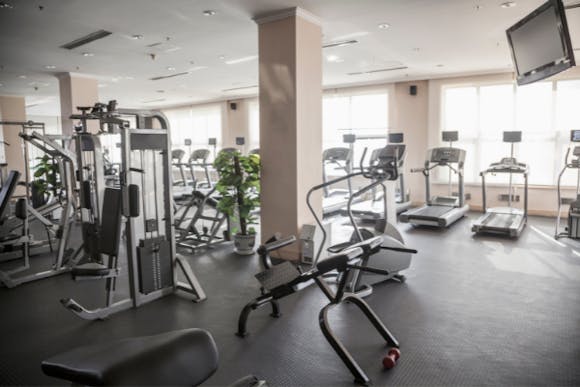 A picture containing indoor, floor, ceiling, wall and gym equipment - Atmosphere TV