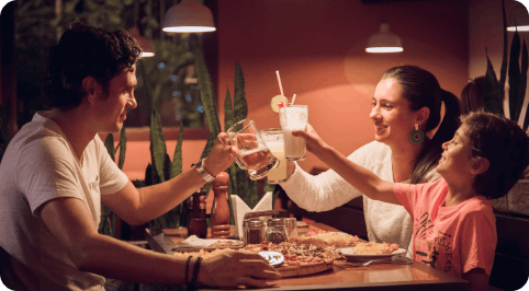 From family dining to the late-night bar crowd our content is always brand-safe and relevant