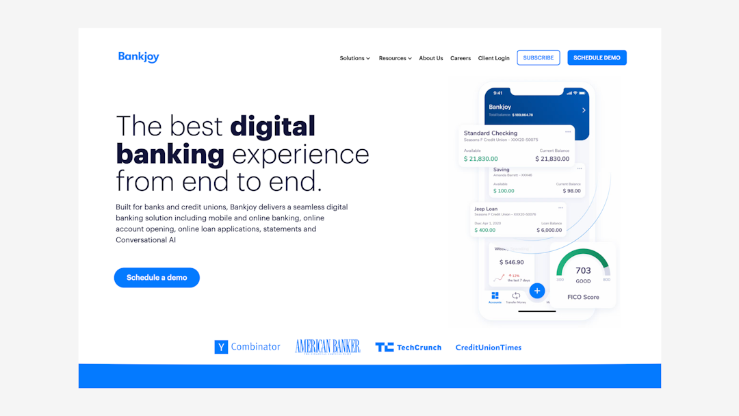 Bankjoy website