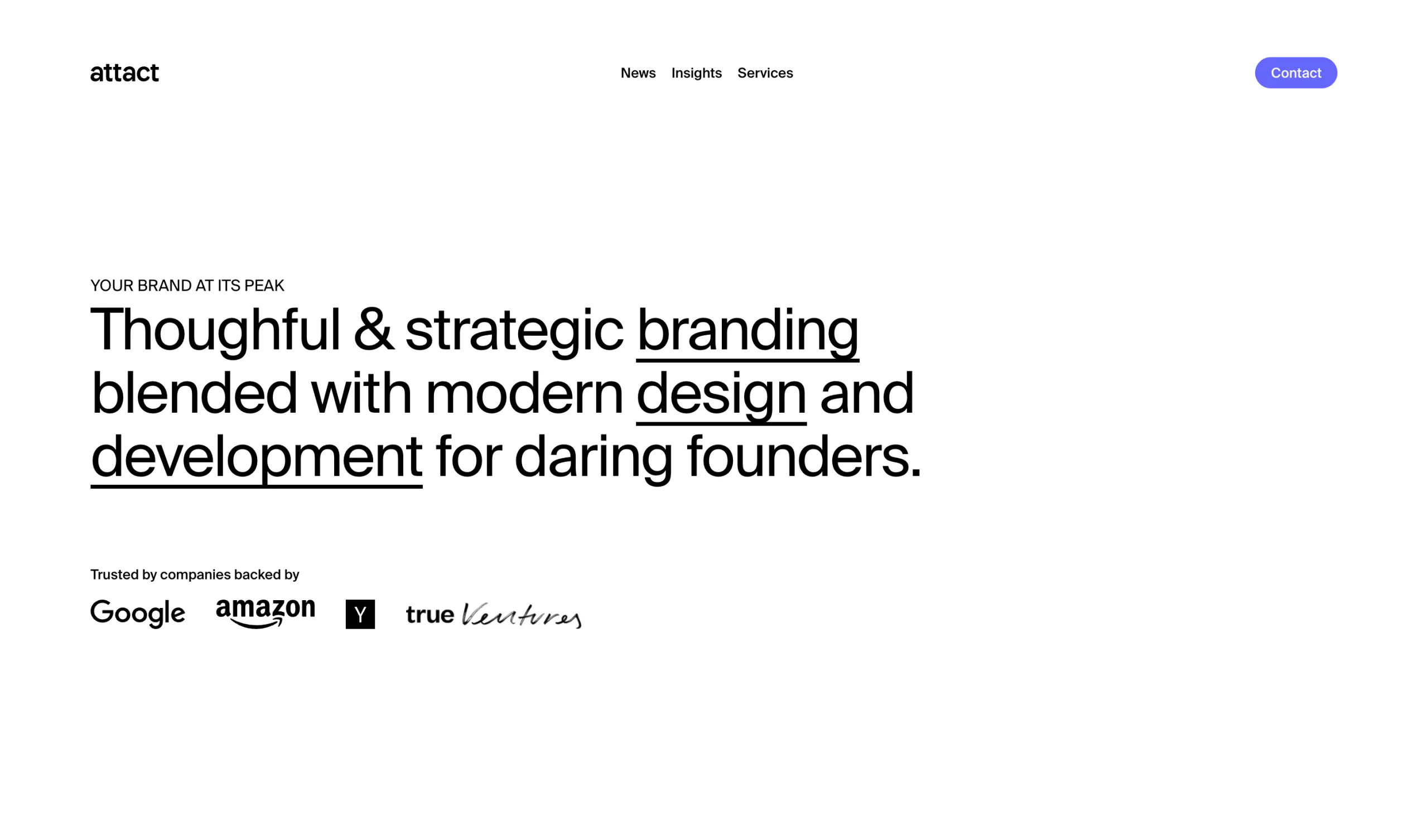 attact website design