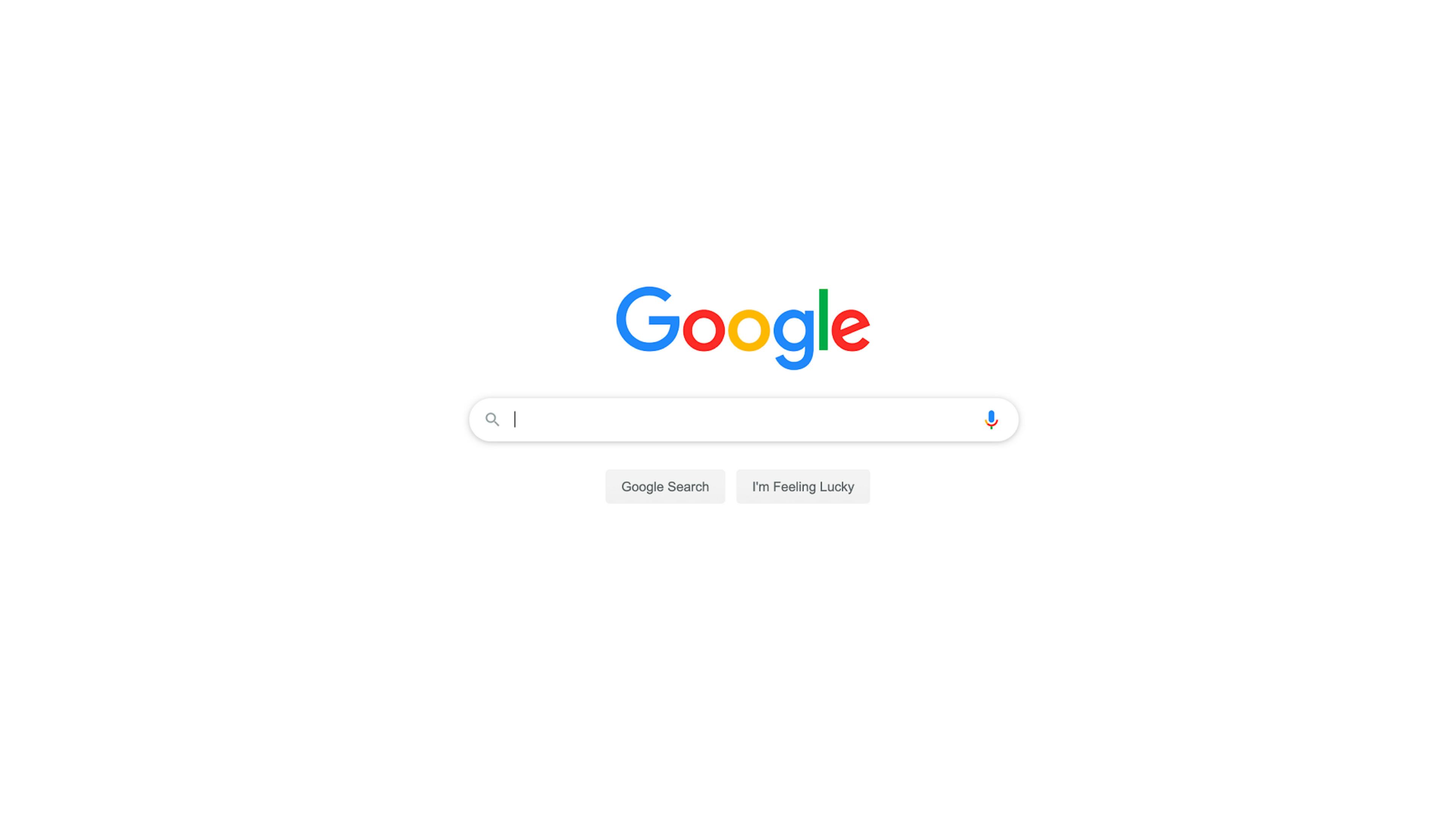 Google homepage design