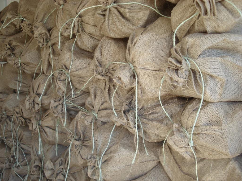 Bagged dry firewood