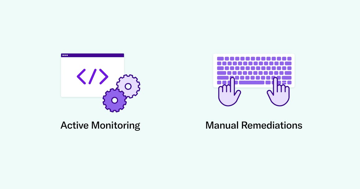 Active Monitoring and Manual Remediations