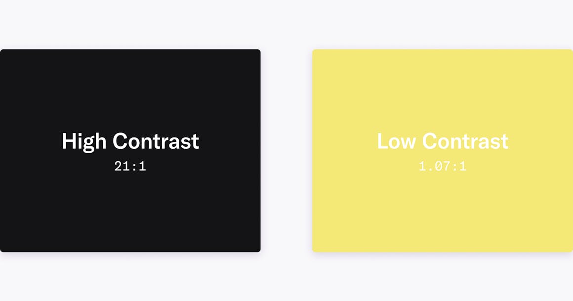 Color Contrast: Để thu hút sự chú ý của khách hàng, một tỷ lệ tương phản màu sáng tối là rất quan trọng. Hãy xem hình ảnh liên quan đến Color Contrast để tìm hiểu cách tạo ra một sự tương phản màu sắc hợp lý trên trang web của bạn.