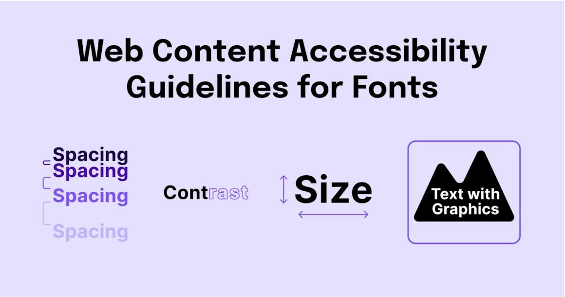 Web content accessibility guidelines for fonts