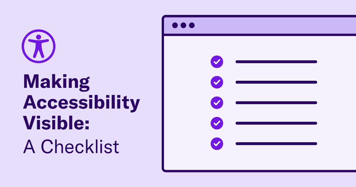 Making Accessibility Visible: A Checklist
