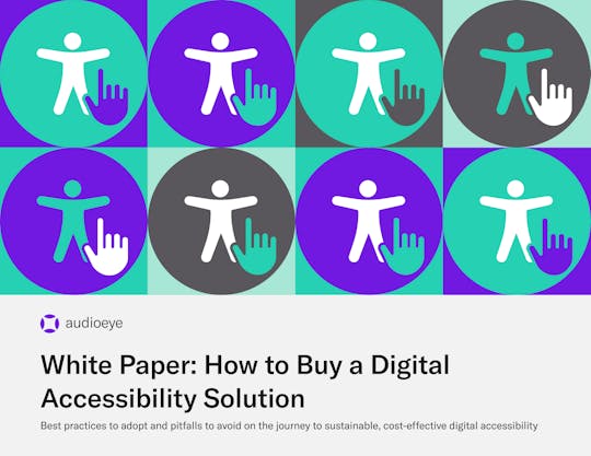 White Paper: How to Buy a Digital Accessibility Solution cover