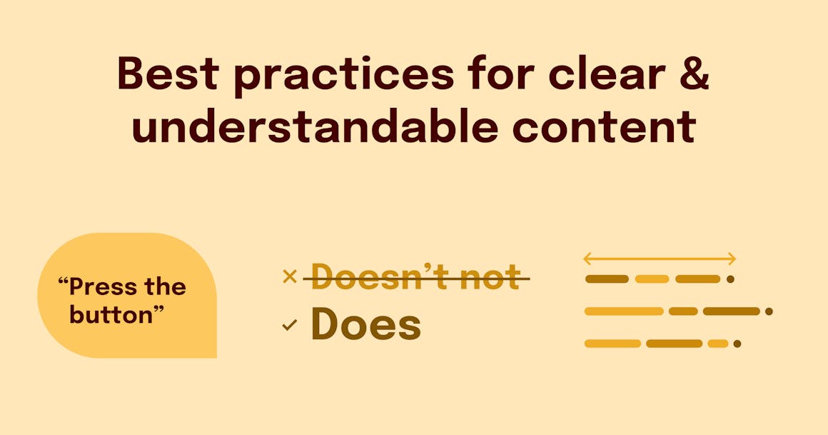 Best practices for clear & understandable content