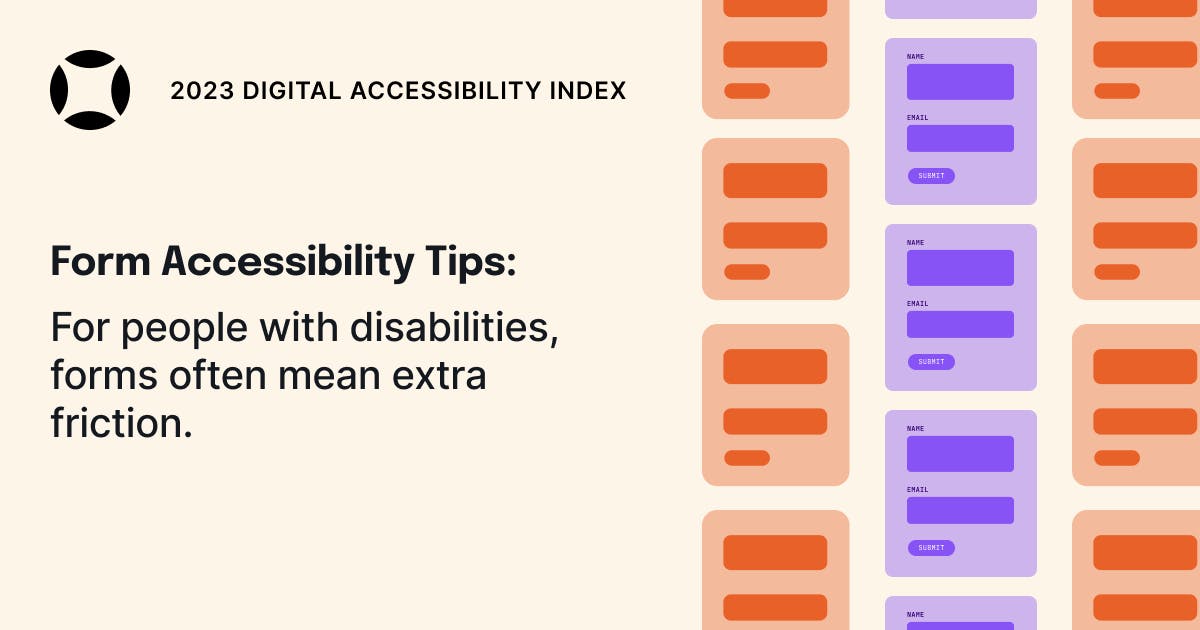 Form Accessibility Tips | 2023 Digital Accessibility Index