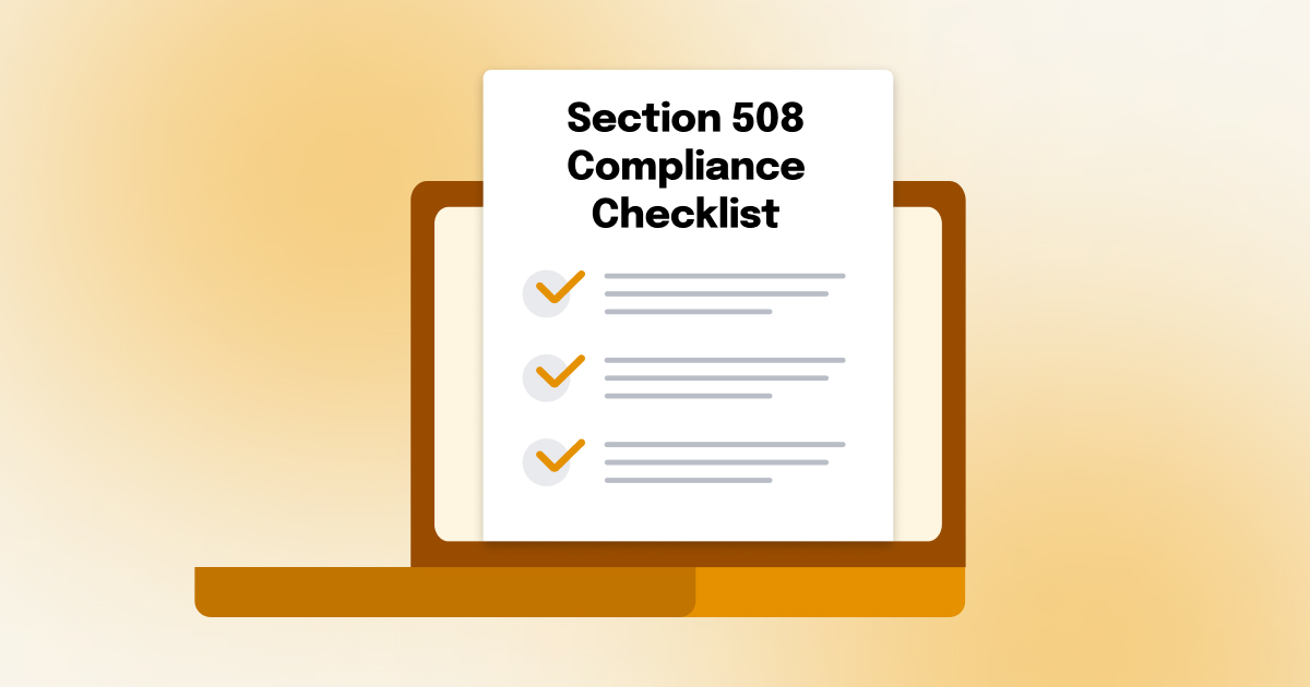 Section 508 Compliance Checklist For Tools & PDFs