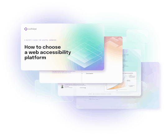 Ebook cover for how to choose a web accessibility platform