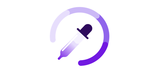 Purple eyedropper icon