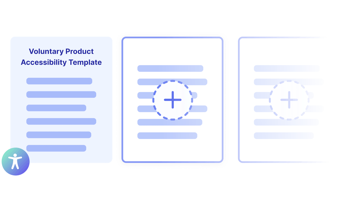 Voluntary Product Accessibility Template illustration with added pages next to it