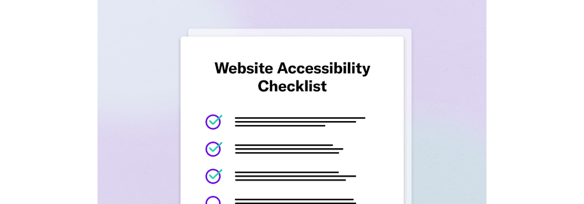 Cover Image of the Website Accessibility Checklist