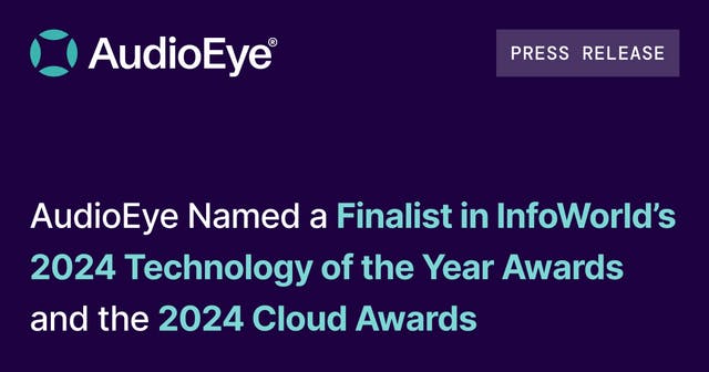 Infoworld Technology Of The Year Awards 2024 AudioEye Named a Finalist in InfoWorld’s 2024 Technology of the Year