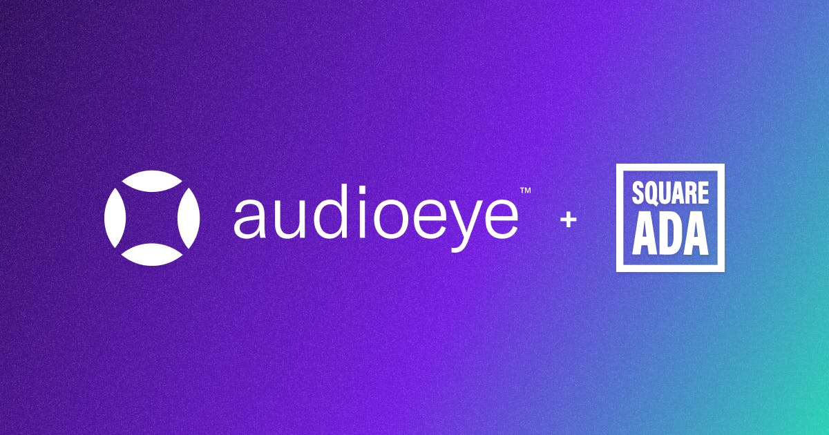 AudioEye and SquareADA logos