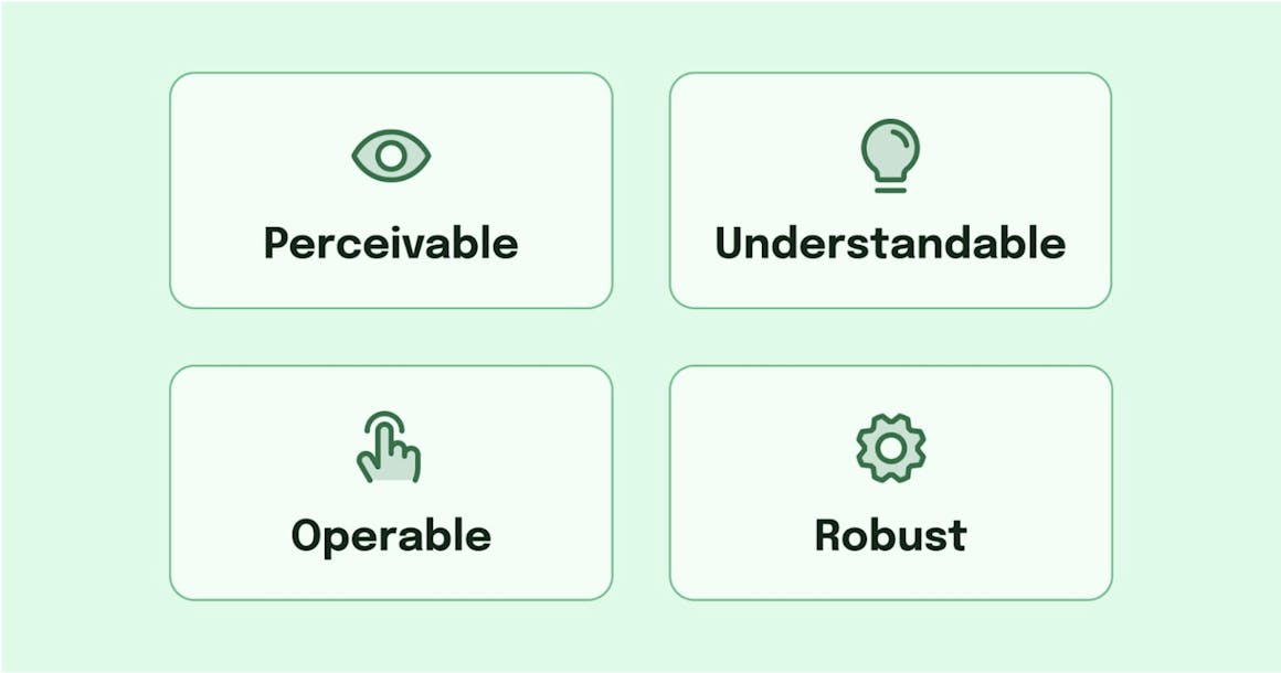 4 WCAG guidelines to creating accessible web designs