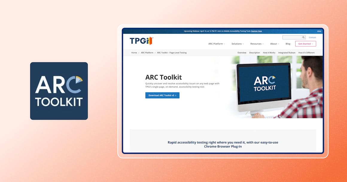 Screenshot of ARC Toolkit homepage.