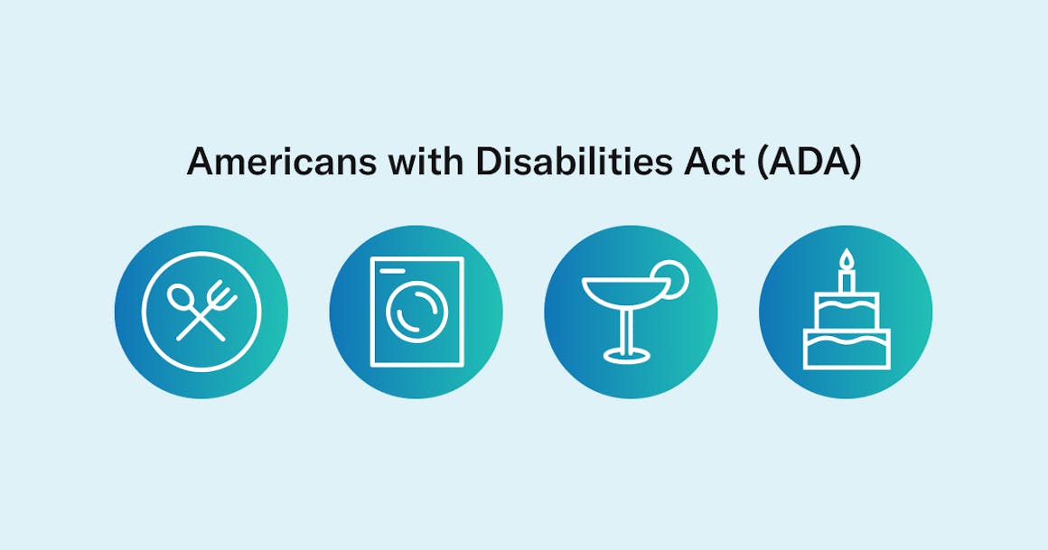 Americans with Disabilities Act (ADA) for industries like restaurants, laundromats, bars, and bakeries.