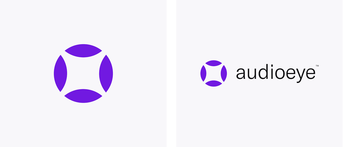 AudioEye Symbol and Logo on Light Backgrounds