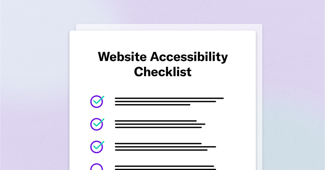 Cover image of Website Accessibility Checklist
