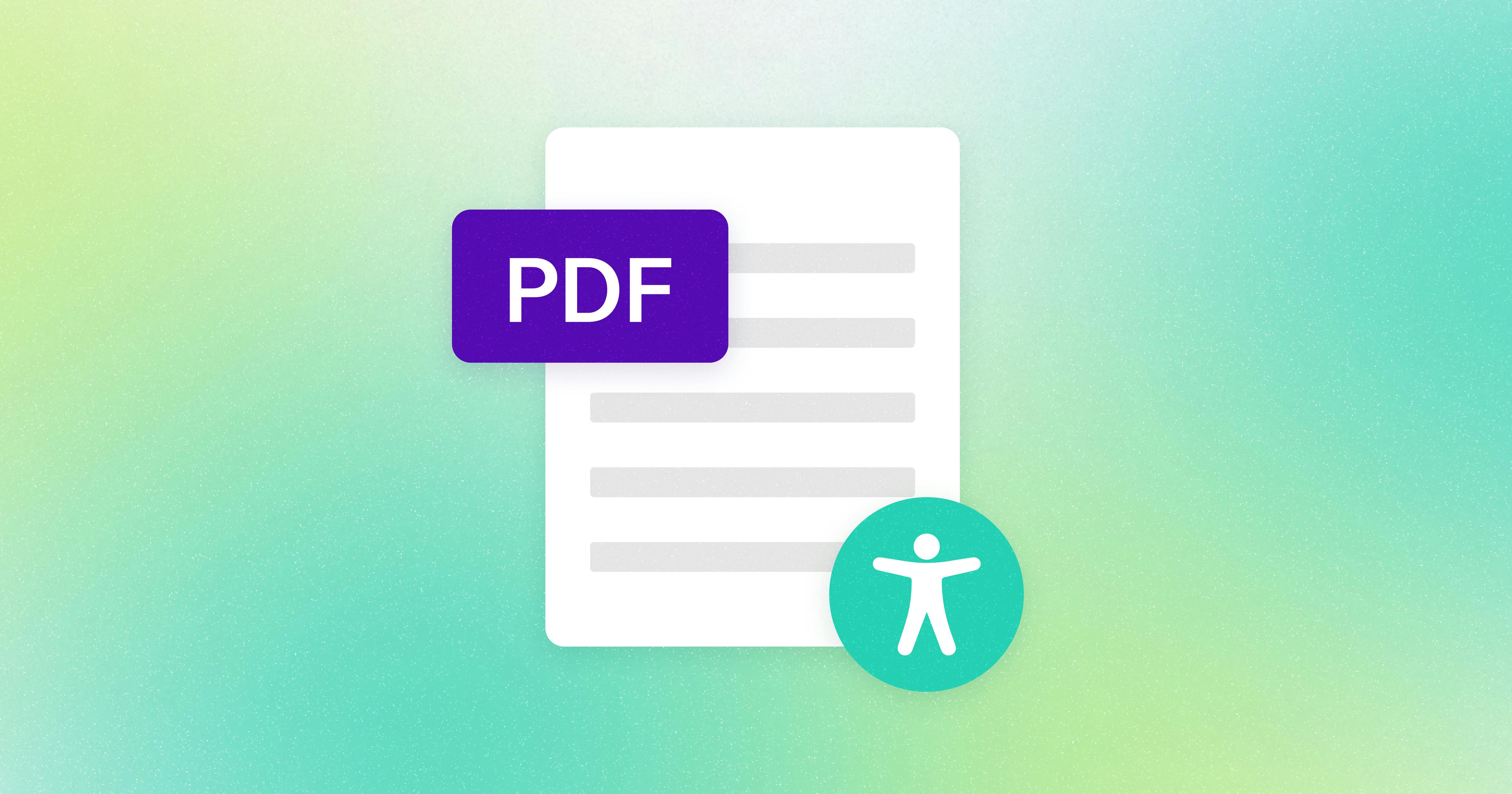 Document labeled PDF with the AudioEye icon in the bottom right corner