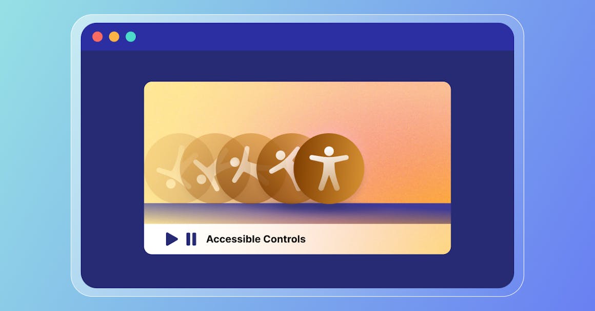 A stylized webinar that shows an accessibility symbol being animated across the screen from left to right.