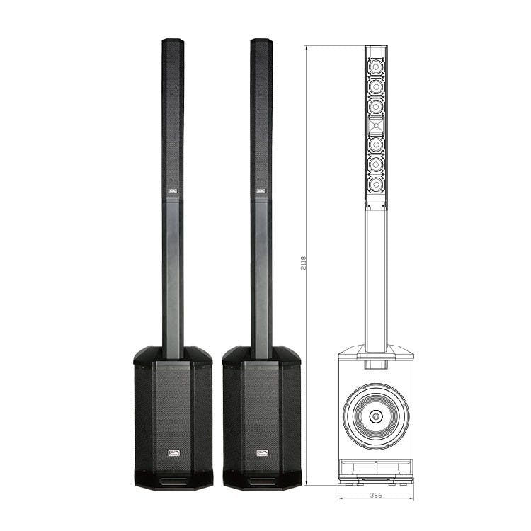 imagem de três sistemas de som Soundking Artos 1200