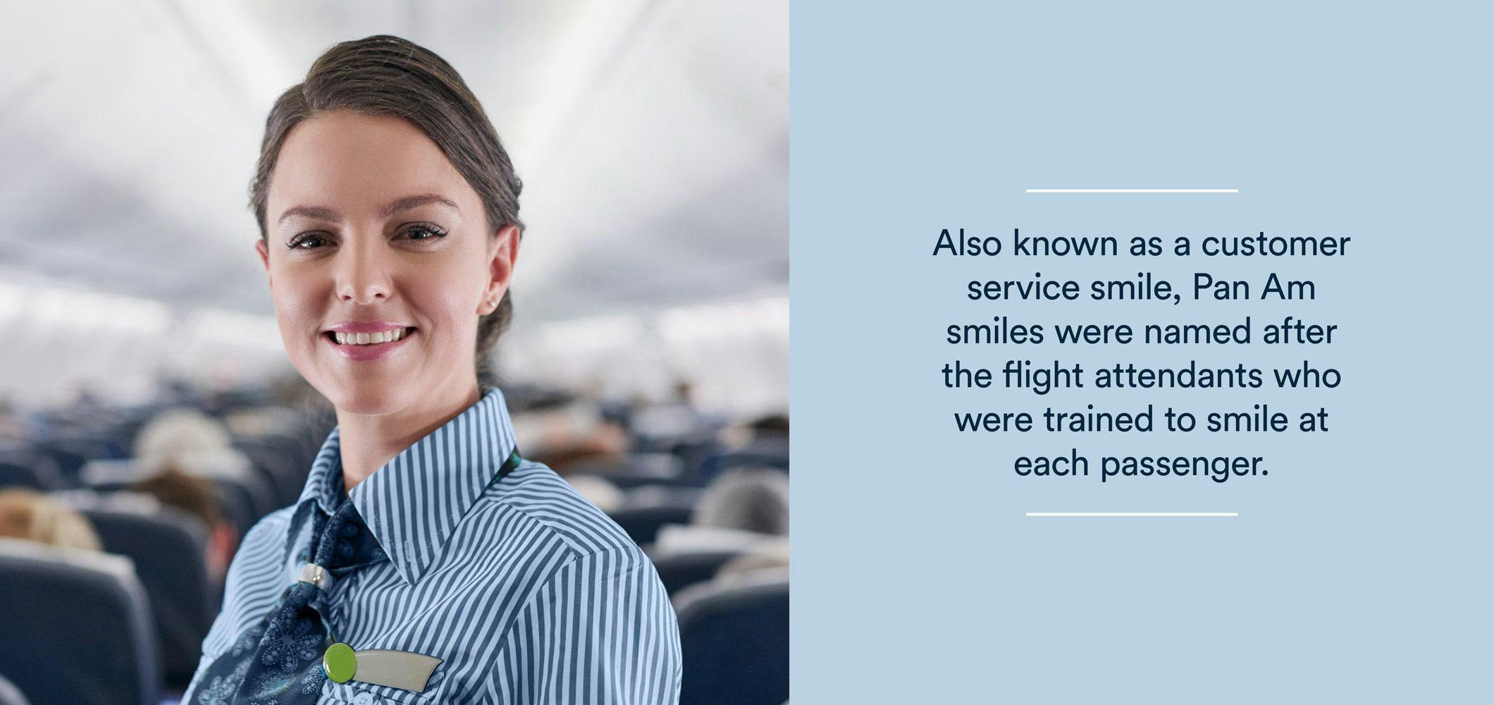 flight attendant smiling