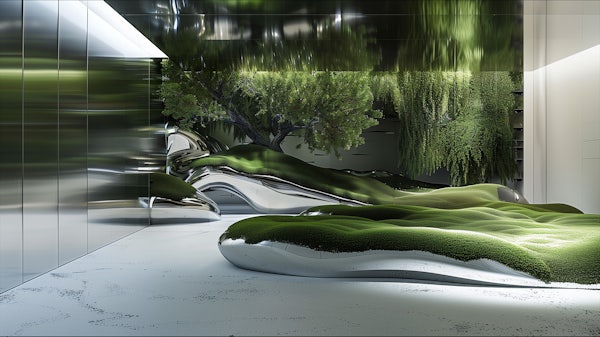 Sculptural digital installation designed by Aurélie Aulaire – creative direction