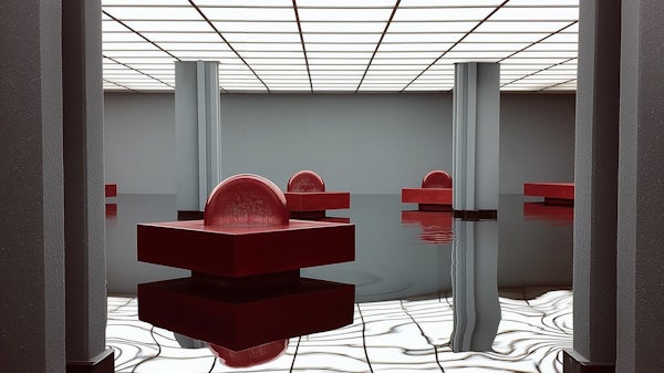 Set design scene by Aurélie Aulaire – visual atmosphere