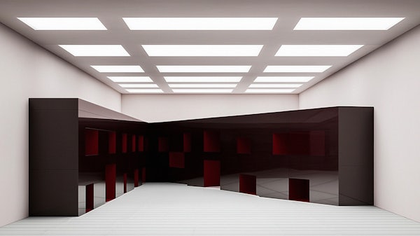 Pop-up setup with clean design by Aurélie Aulaire – creative direction