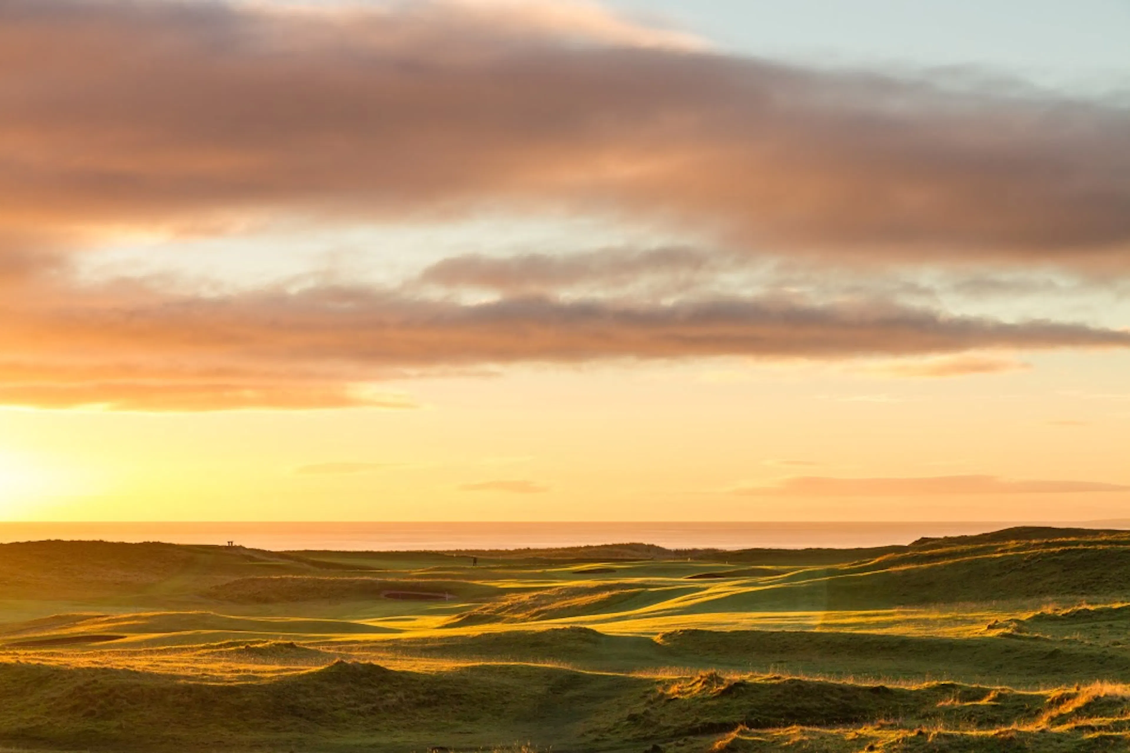 Sensational lights shining over Brora Golf Club. 