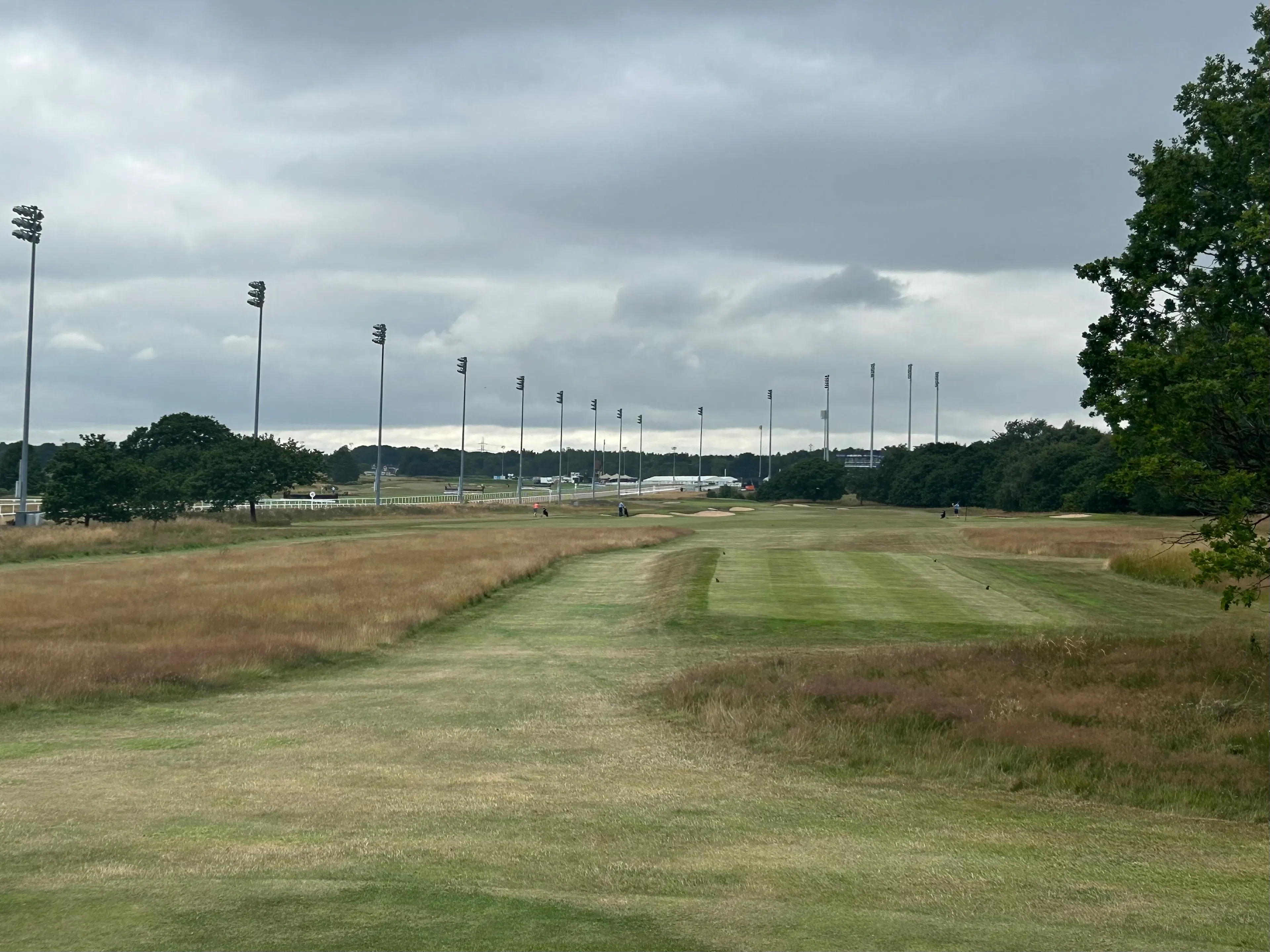 Golf course in the race track at Northumberland Golf Club.