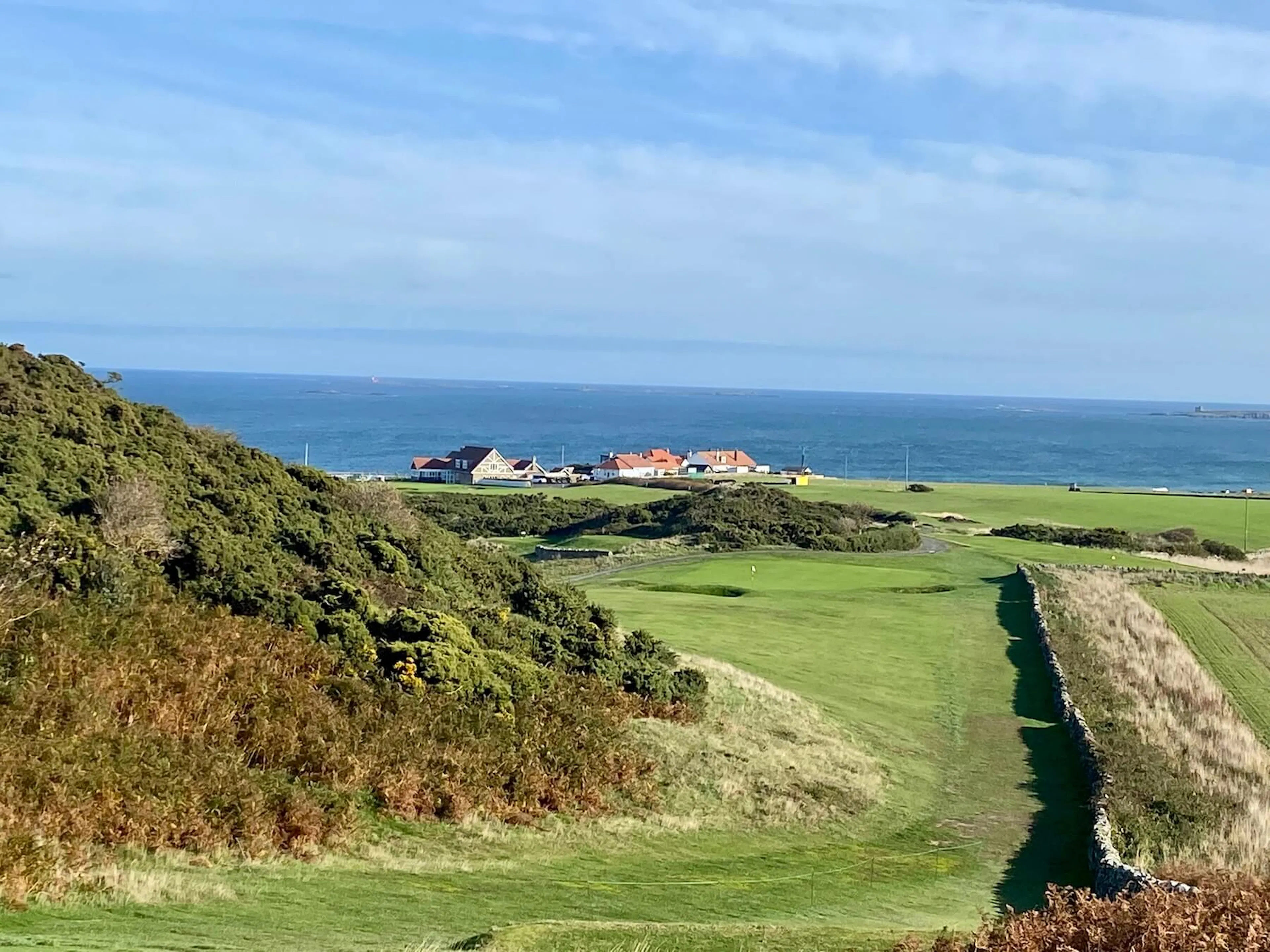 Views over Bamburgh Castle Golf Club