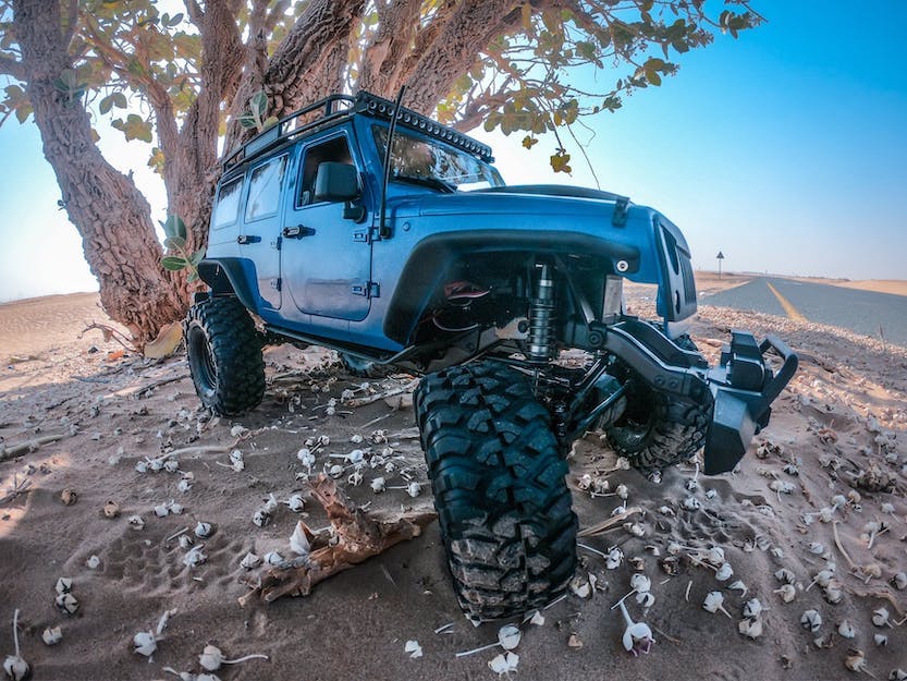 Jeep Wrangler Unlimited off-roading