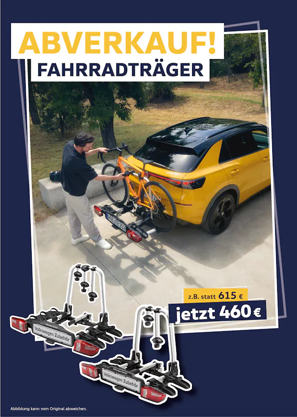 Abverkauf VW Fahrradträger