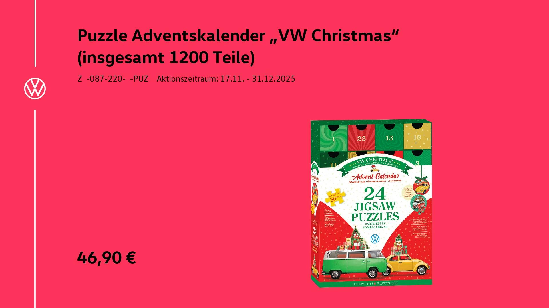Jigsaw Puzzles Volskwagen 1200 Teile