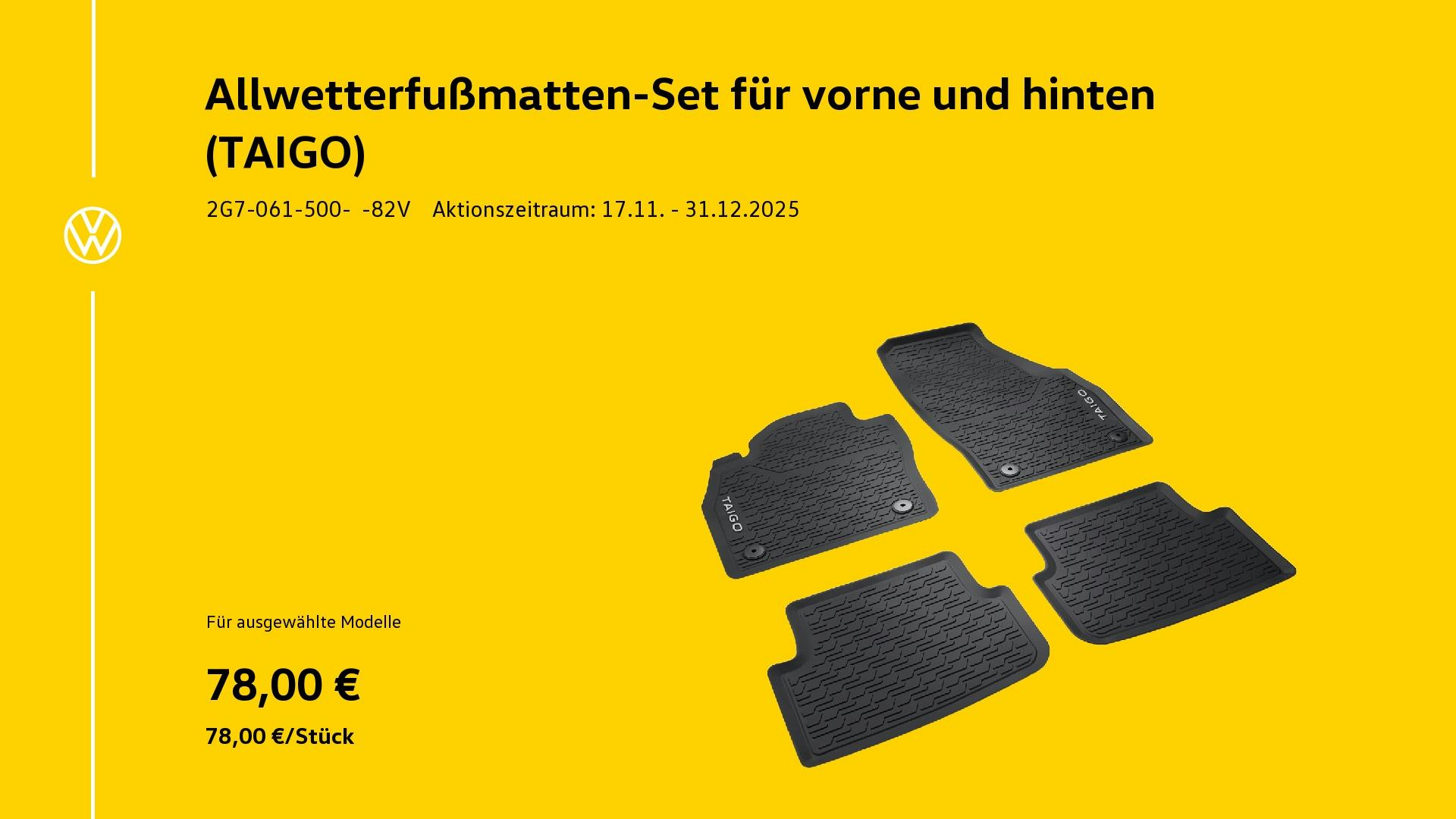 Taigo Fußmatten vorne und hinten