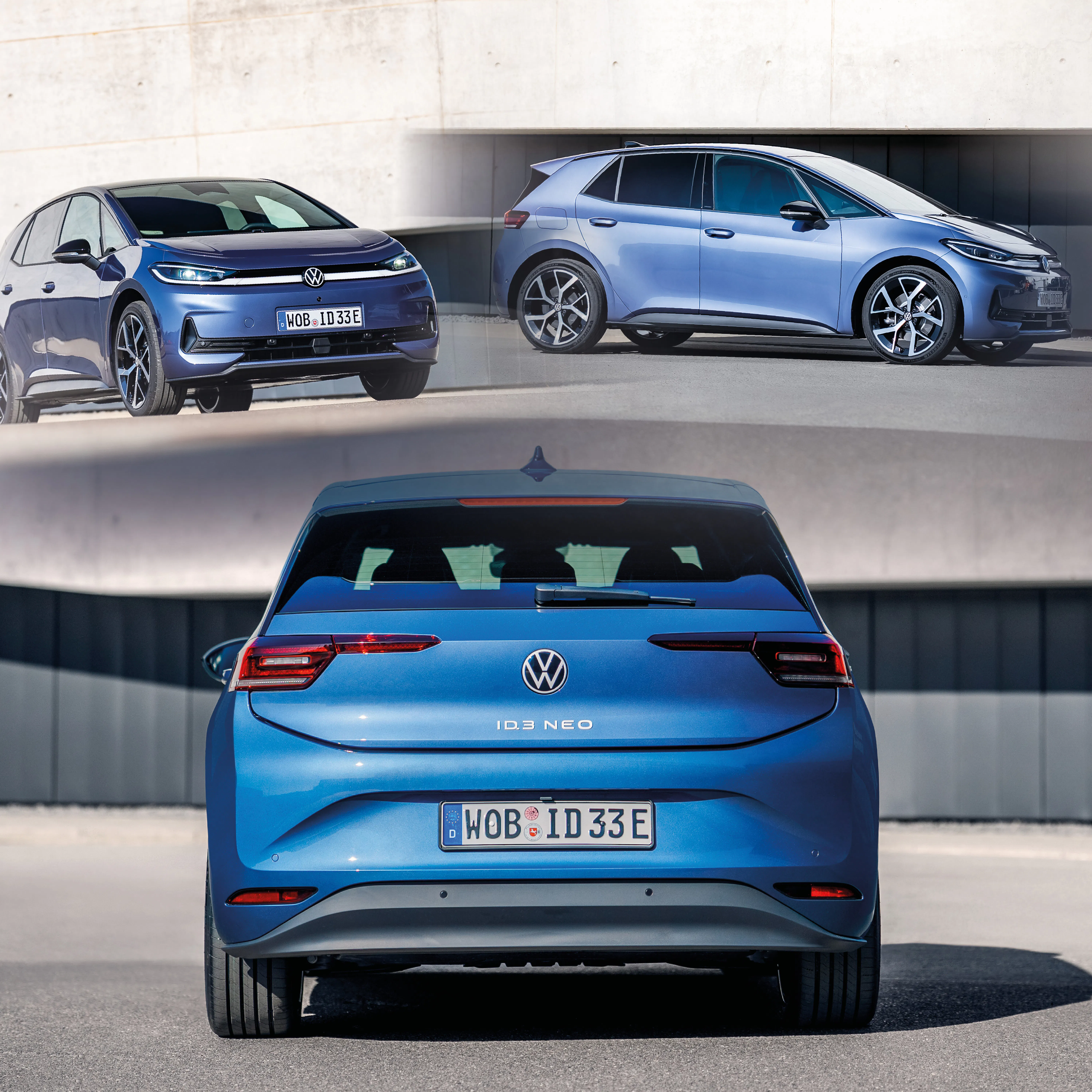 ID.3 Neo von allen Seiten in Blau