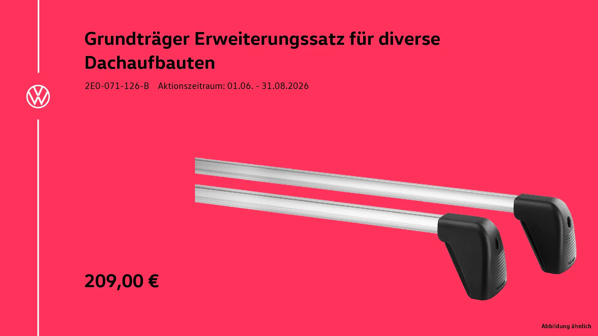 Erweiterungssatz Grundträger Dachaufbauten