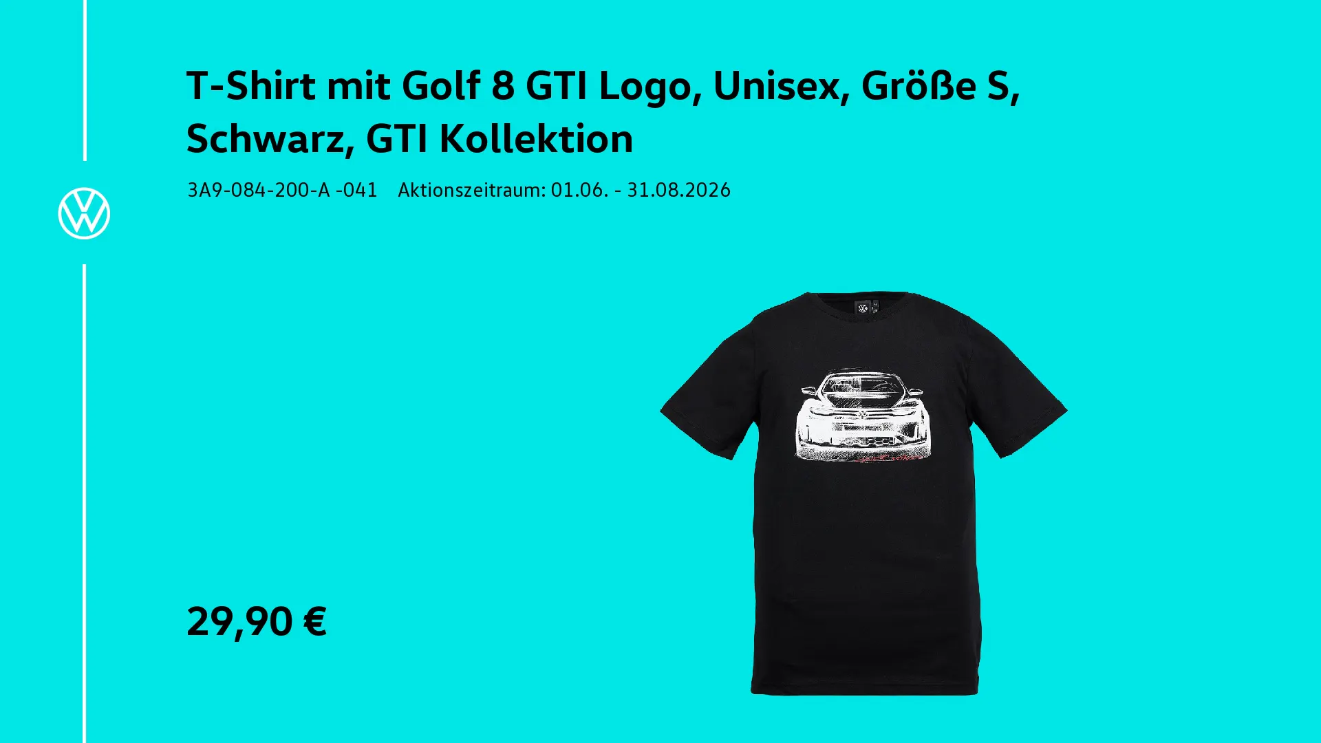 Golf 8 GTI Shirt, Unisex, GTI Kollektion