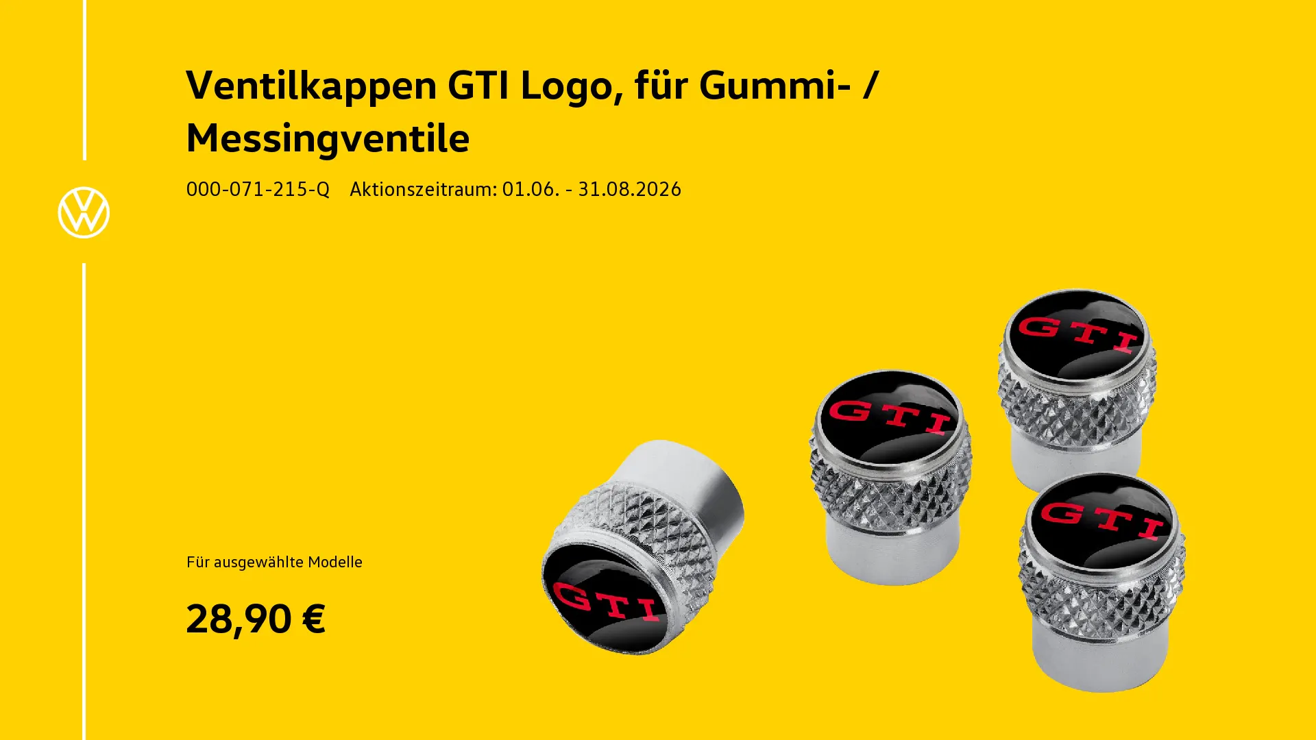 Ventilkappen mit GTI Logo